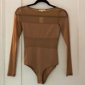 NWT LA Hearts nude bodysuit. Size xs.